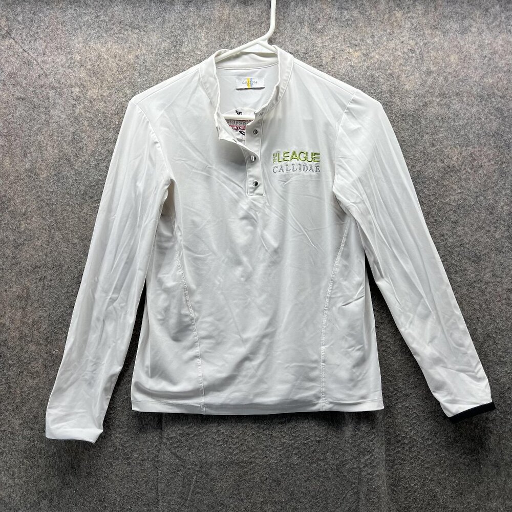 Callidae Shirt Women XS White The League Polyester Dirmond Devils Sweatshirt